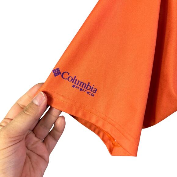 Columbia PFG Clemson Tigers Short Sleeve Performance Fishing Shirt Men's Small - Picture 6 of 10